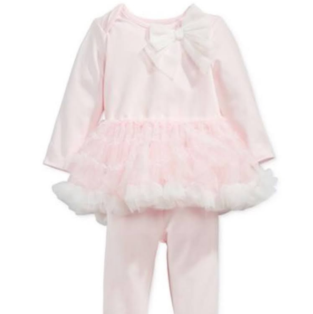 NWT Baby Girls 2-Pc. Tutu Top & Leggings Set